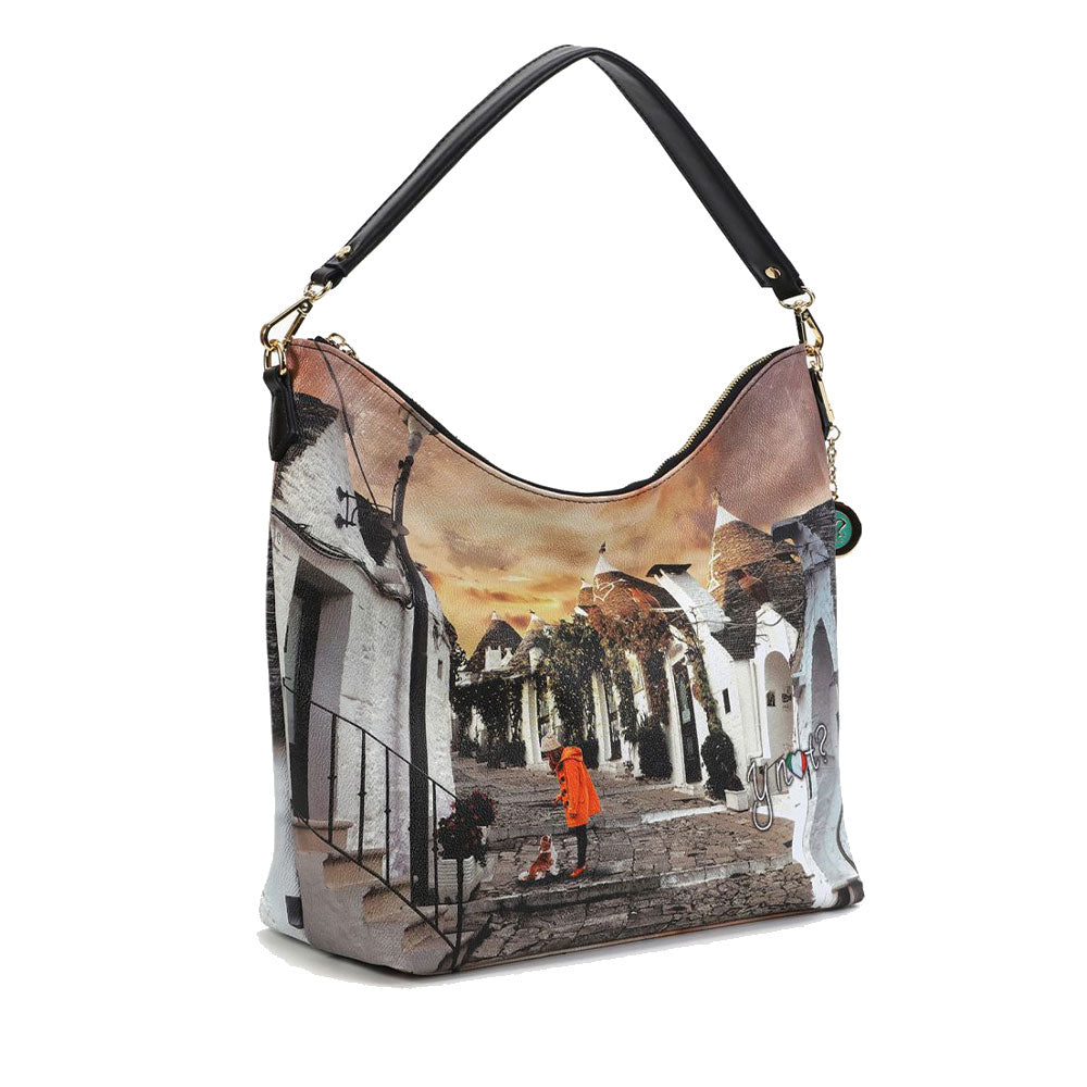 Borsa Donna Y NOT Hobo a Spalla YES-618 Life in Trulli