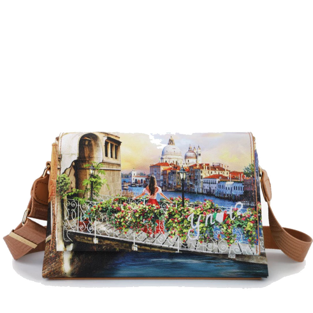Borsa Donna a Tracolla con Pattina Y NOT YES-621 Flowery Canal