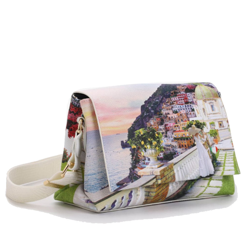 Damen Umhängetasche mit Klappe Y NOT YES-621 Romantic Coast