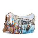 Damen Hobo Bag mit Schultergurt Y NOT YES-628 Dream in Venice Print
