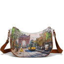 Borsa Donna Hobo Bag a Tracolla Y NOT YES-628 Stampa Spring in Milan