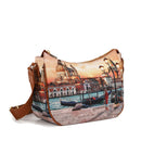 Borsa Donna Hobo Bag a Tracolla Y NOT YES-628 Stampa Venice Sunset