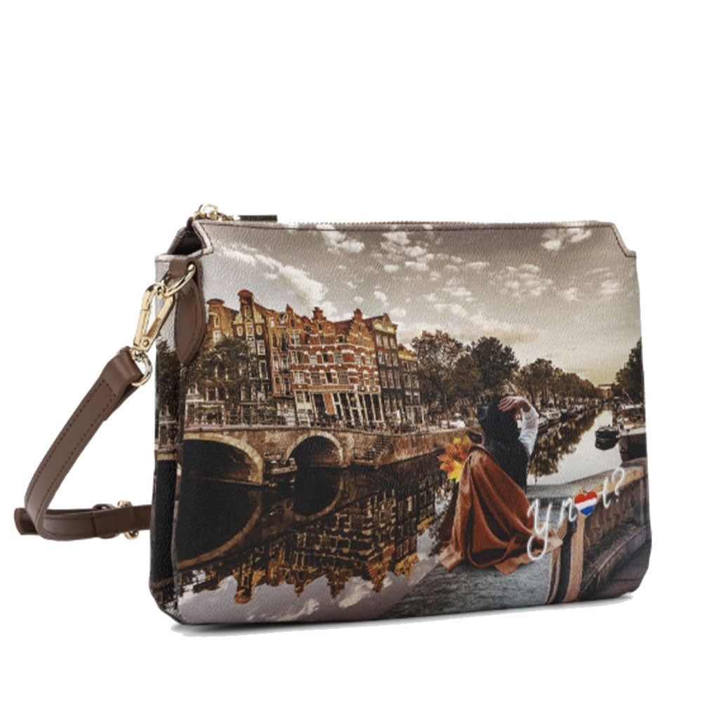 Borsa Donna a Spalla Y NOT YES-630 Stampa Autumn In Holland