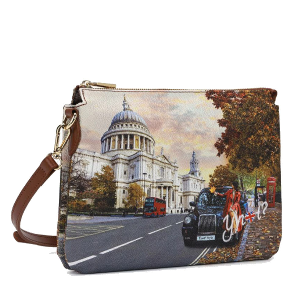 Borsa Donna a Spalla Y NOT YES-630 Stampa London Tourist