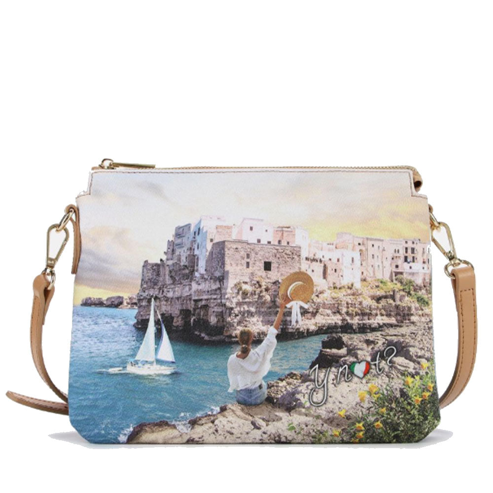 Borsa Donna a Tracolla Y NOT YES-630 Stampa Polignano Coast