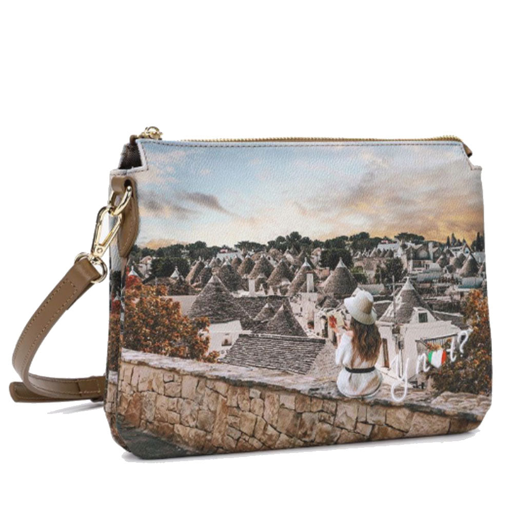 Borsa Donna a Spalla Y NOT YES-630 Stampa Romantic Trulli