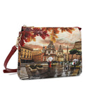 Borsa Donna a Spalla Y NOT YES-630 Stampa Rome Raining