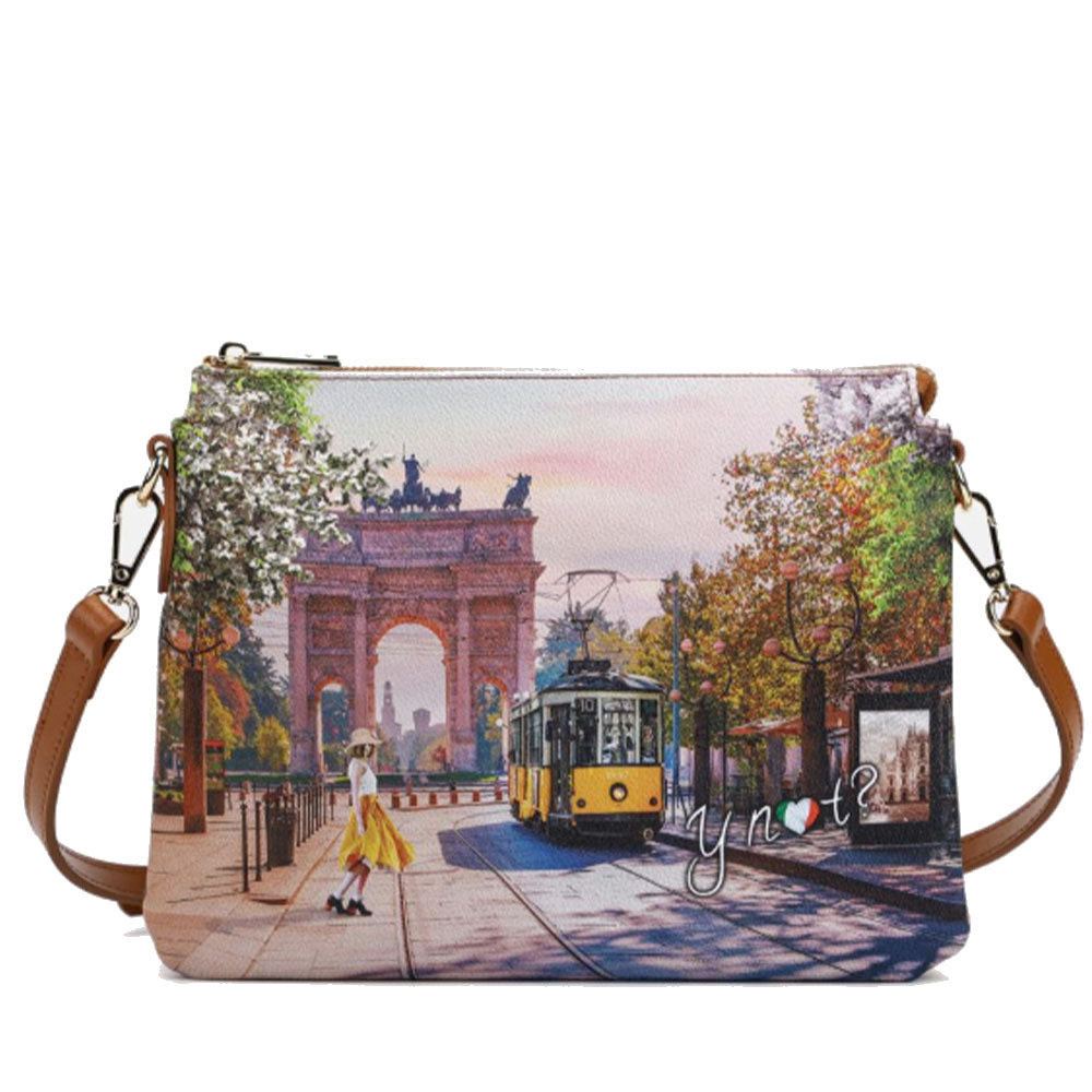 Borsa Donna a Tracolla Y NOT YES-630 Stampa Spring in Milan