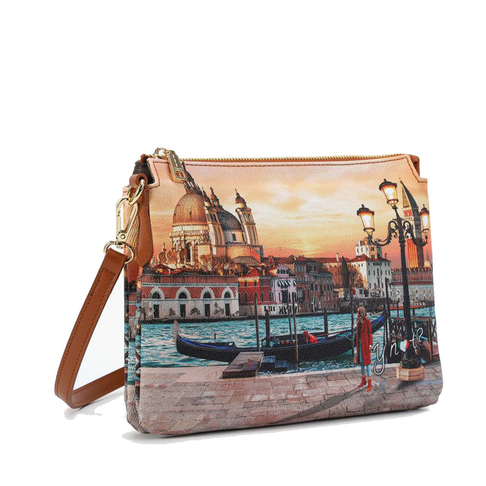 Borsa Donna a Spalla Y NOT YES-630 Stampa Venice Sunset