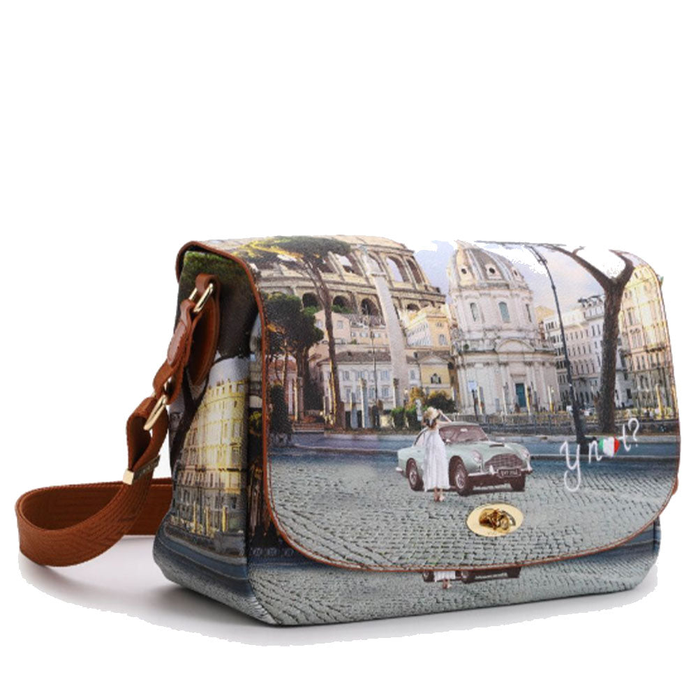 Borsa Donna a Tracolla Y NOT YES-631 Stampa Imperial