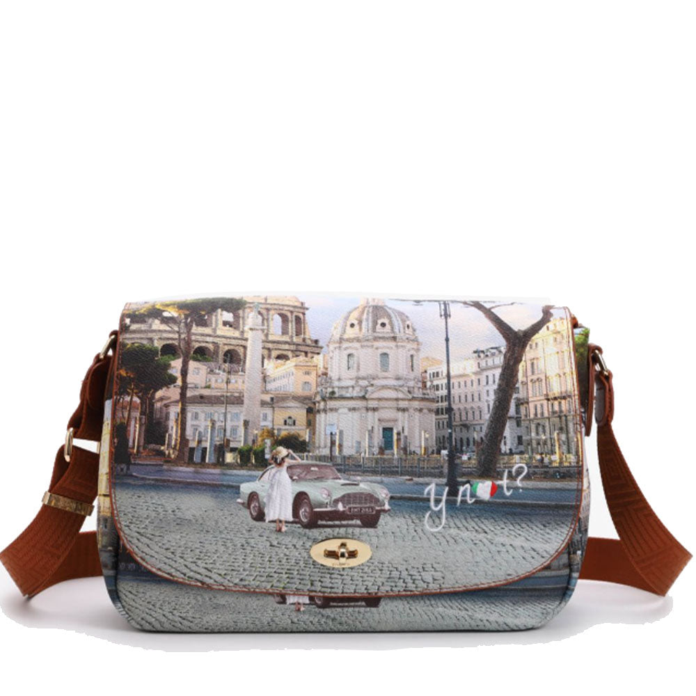 Borsa Donna a Tracolla Y NOT YES-631 Stampa Imperial