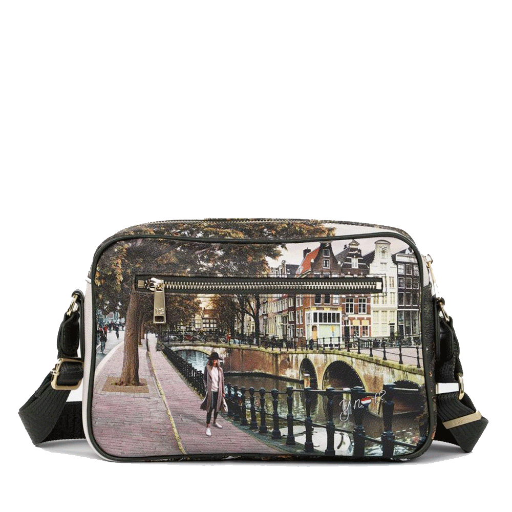 Borsa Donna a Tracolla Y NOT YES-331 stampa Amsterdam Bridge