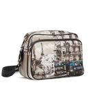 Borsa Donna a Tracolla Y NOT YES-331 stampa Petrol Paris