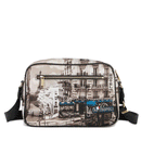 Borsa Donna a Tracolla Y NOT YES-331 stampa Petrol Paris