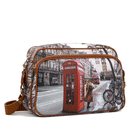 Borsa Donna a Tracolla Y NOT YES-331 stampa Red London