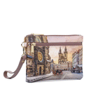 Pochette Donna con Zip Y NOT YES-342 Stampa Astro Clock
