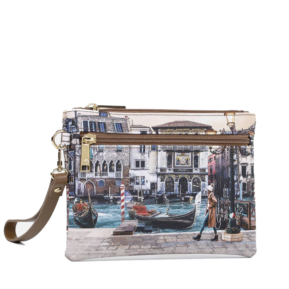 Pochette Media Donna con Zip Y NOT YES-343 Blue Lagoon