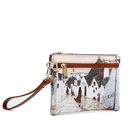 Pochette Donna con Zip Y NOT YES-342 Stampa Fall in Alberobello
