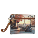 Pochette Donna con Zip Y NOT YES-342 Stampa Kisses From Paris