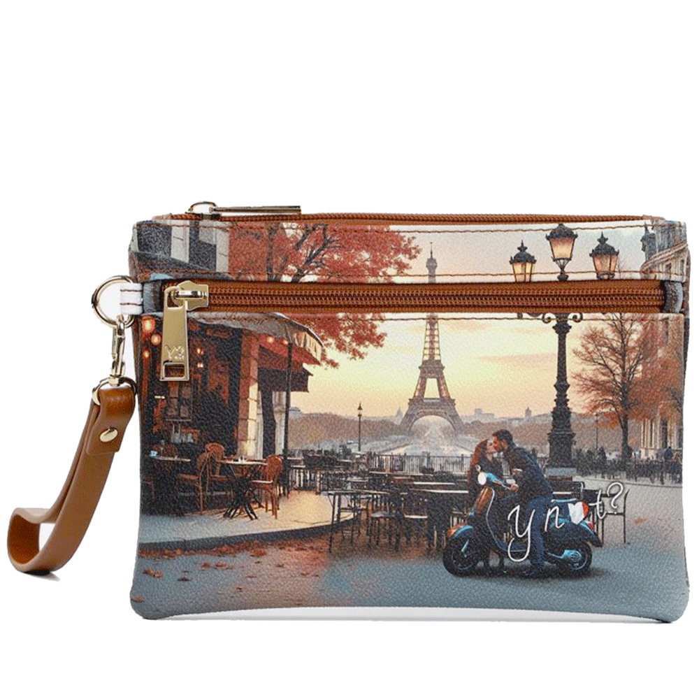 Pochette Media Donna con Zip Y NOT YES-343 Kisses From Paris