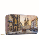 Portafoglio Donna Y NOT YES-361 Stampa Astro Clock Chiusura Zip Around