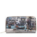 Portafoglio Donna Y NOT YES-361 Stampa Blue Lagoon Chiusura Zip Around