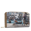 Portafoglio Donna Y NOT YES-361 Stampa Blue Lagoon Chiusura Zip Around