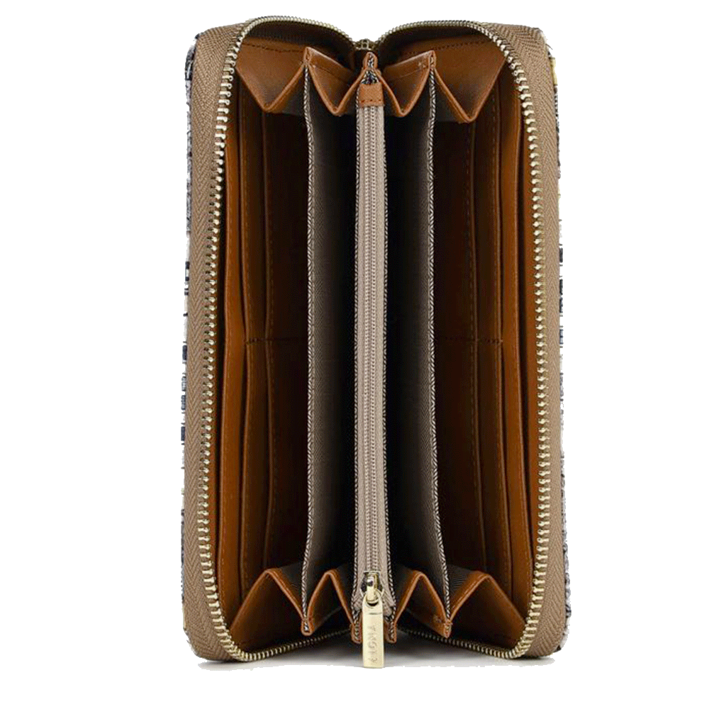 Portafoglio Donna Y NOT YES-361 Stampa Golden Time Chiusura Zip Around