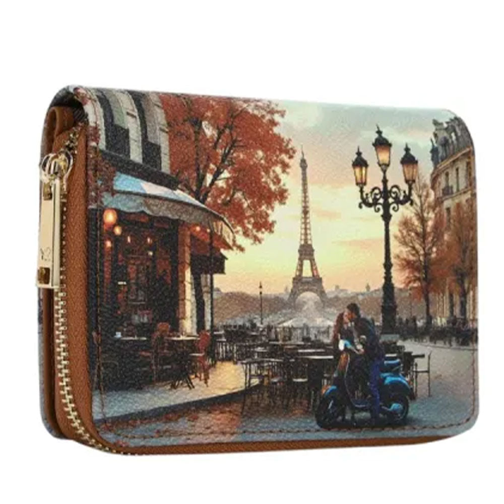 Portafoglio Donna Piccolo Y NOT YES-362 Stampa Kisses From Paris