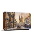 Portafoglio Donna Y NOT Chiuso con Bottone YES-364 Stampa Astro Clock