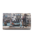 Portafoglio Donna Y NOT Chiuso con Bottone YES-364 Stampa Blue Lagoon