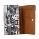 Portafoglio Donna Y NOT Chiuso con Bottone YES-364 Stampa Blue Lagoon