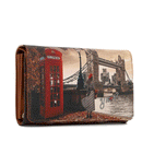 Portafoglio Donna Y NOT Chiuso con Bottone YES-364 Stampa London Bridge