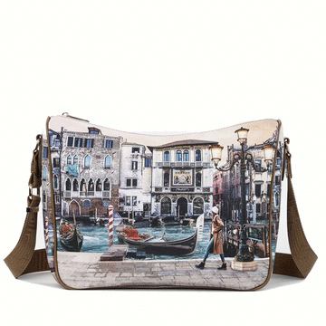 Borsa A Tracolla In Nylon Viola Per Donna ENKNIGHT – Compatta Da Viaggio - Foto 5