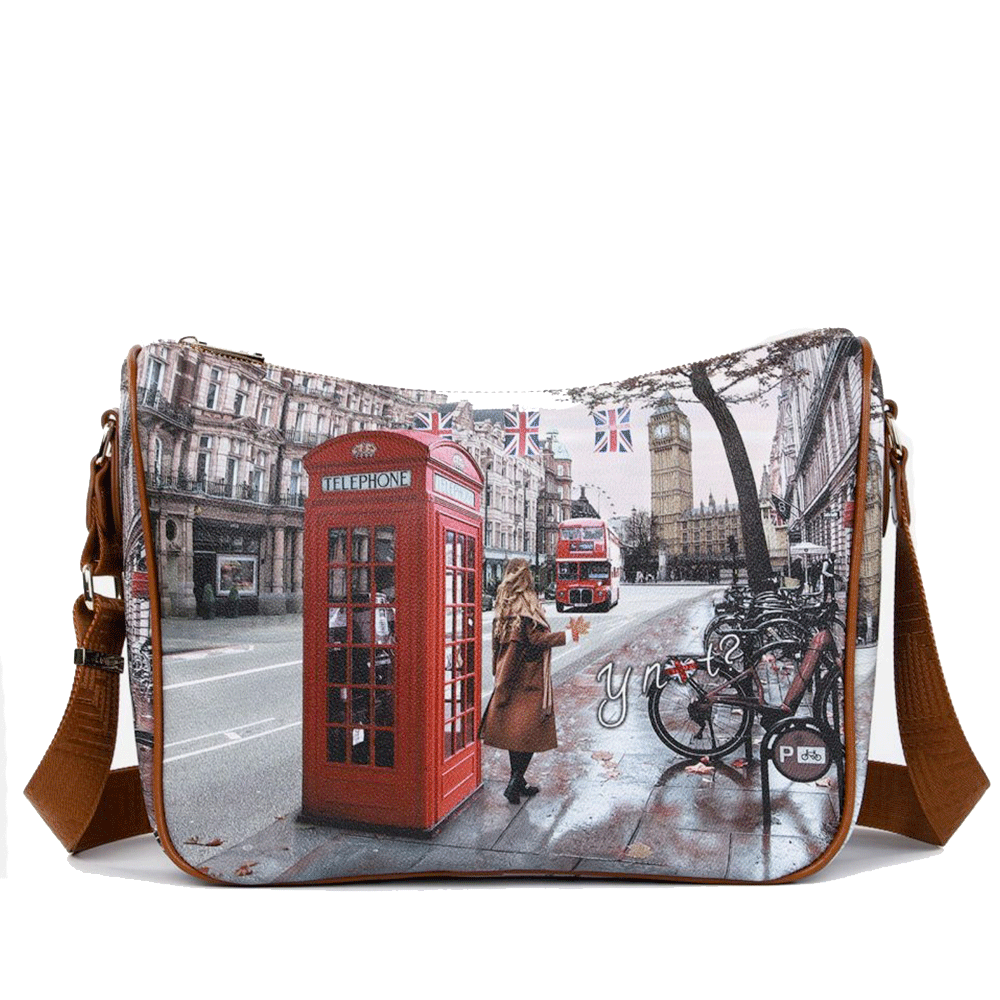 Borsa Donna Y NOT con Tracolla Regolabile linea YES-370 Red London