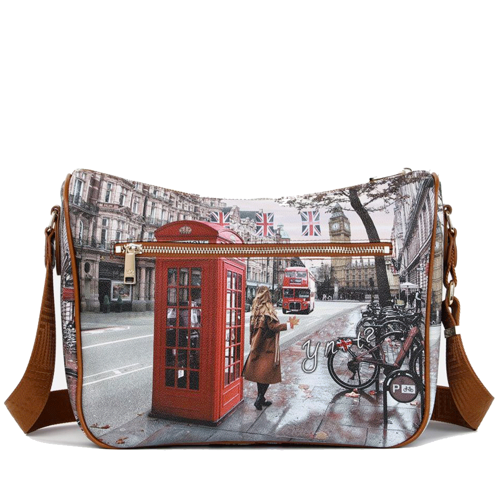 Borsa Donna Y NOT con Tracolla Regolabile linea YES-370 Red London