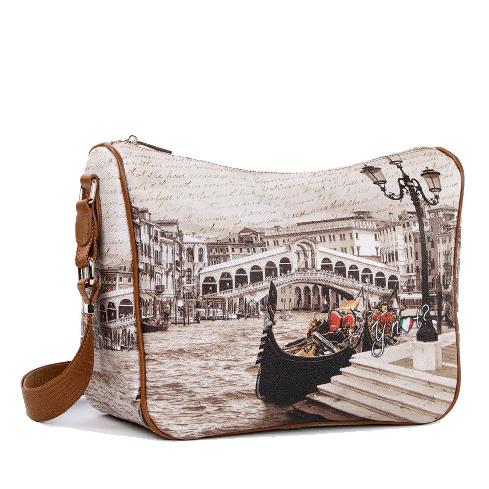 Borsa Donna Y NOT con Tracolla Regolabile linea YES-370 Venice Postcard