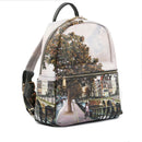 Zaino Donna Grande Y NOT con Tasca Esterna YES-381 Amsterdam Bridge