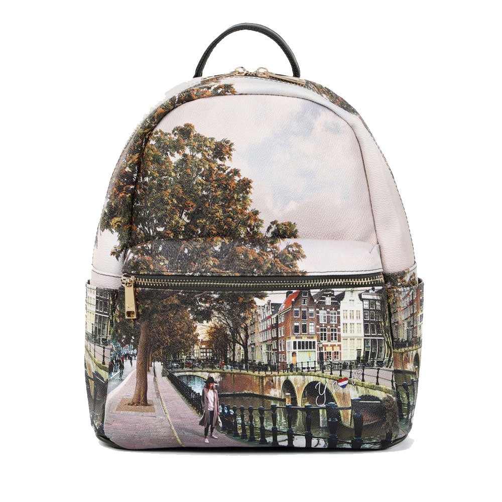 Zaino Donna Piccolo Y NOT YES-380 stampa Amsterdam Bridge
