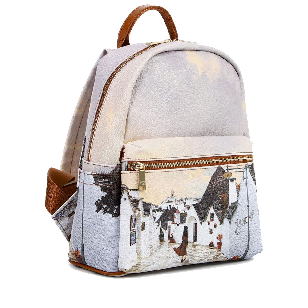 Zaino Donna Piccolo Y NOT YES-380 stampa Fall in Alberobello