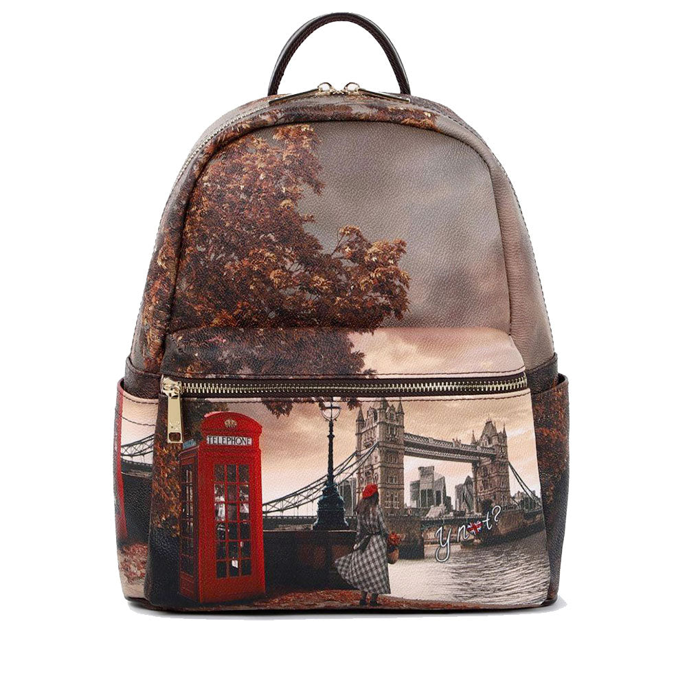 Zaino Donna Piccolo Y NOT YES-380 stampa London Bridge