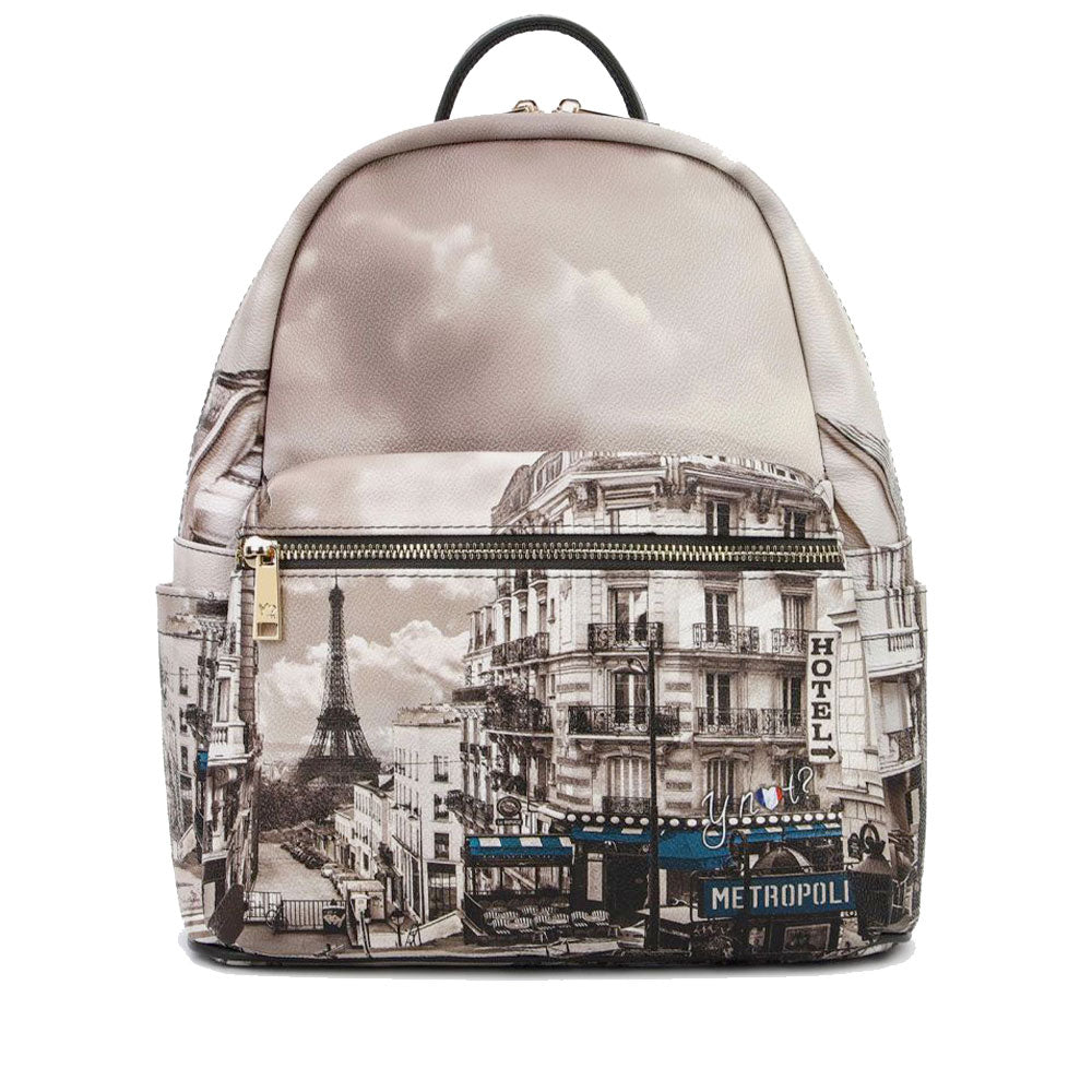 Zaino Donna Piccolo Y NOT YES-380 stampa Petrol Paris