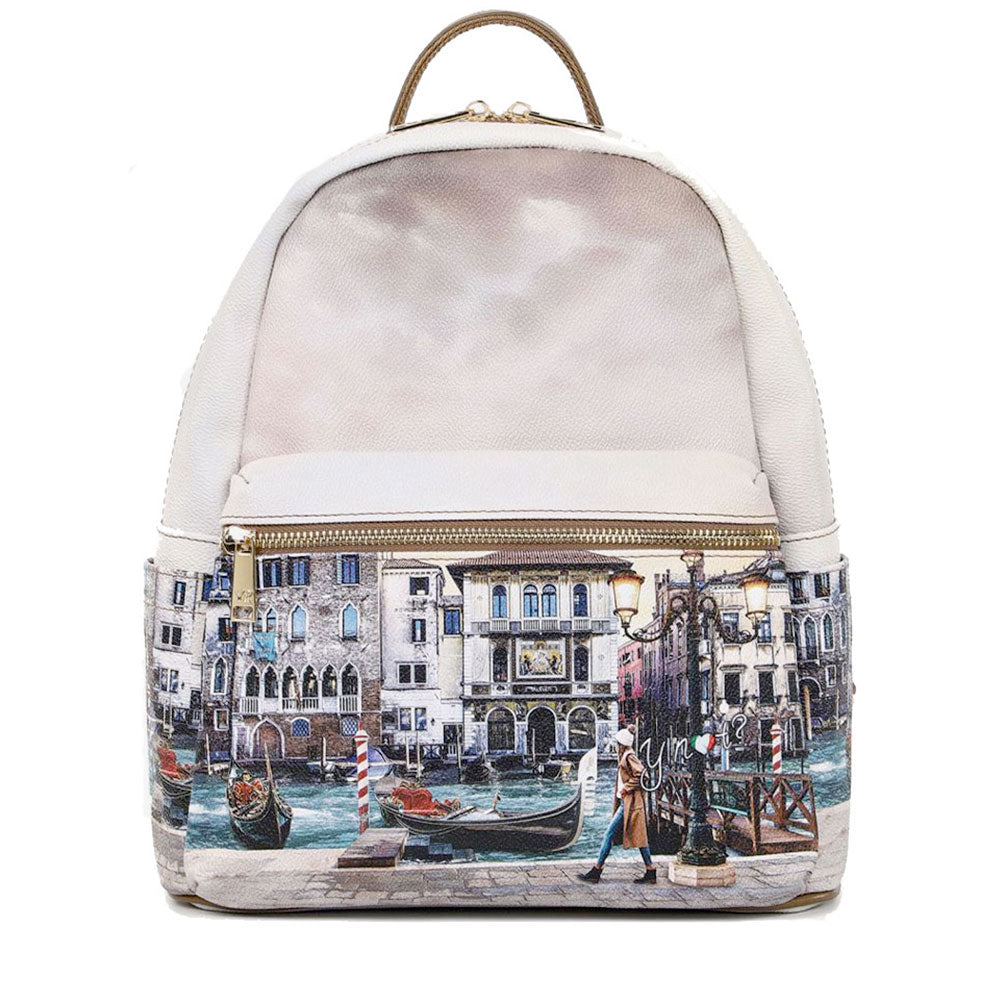 Zaino Donna Grande Y NOT con Tasca Esterna YES-381 Blue Lagoon