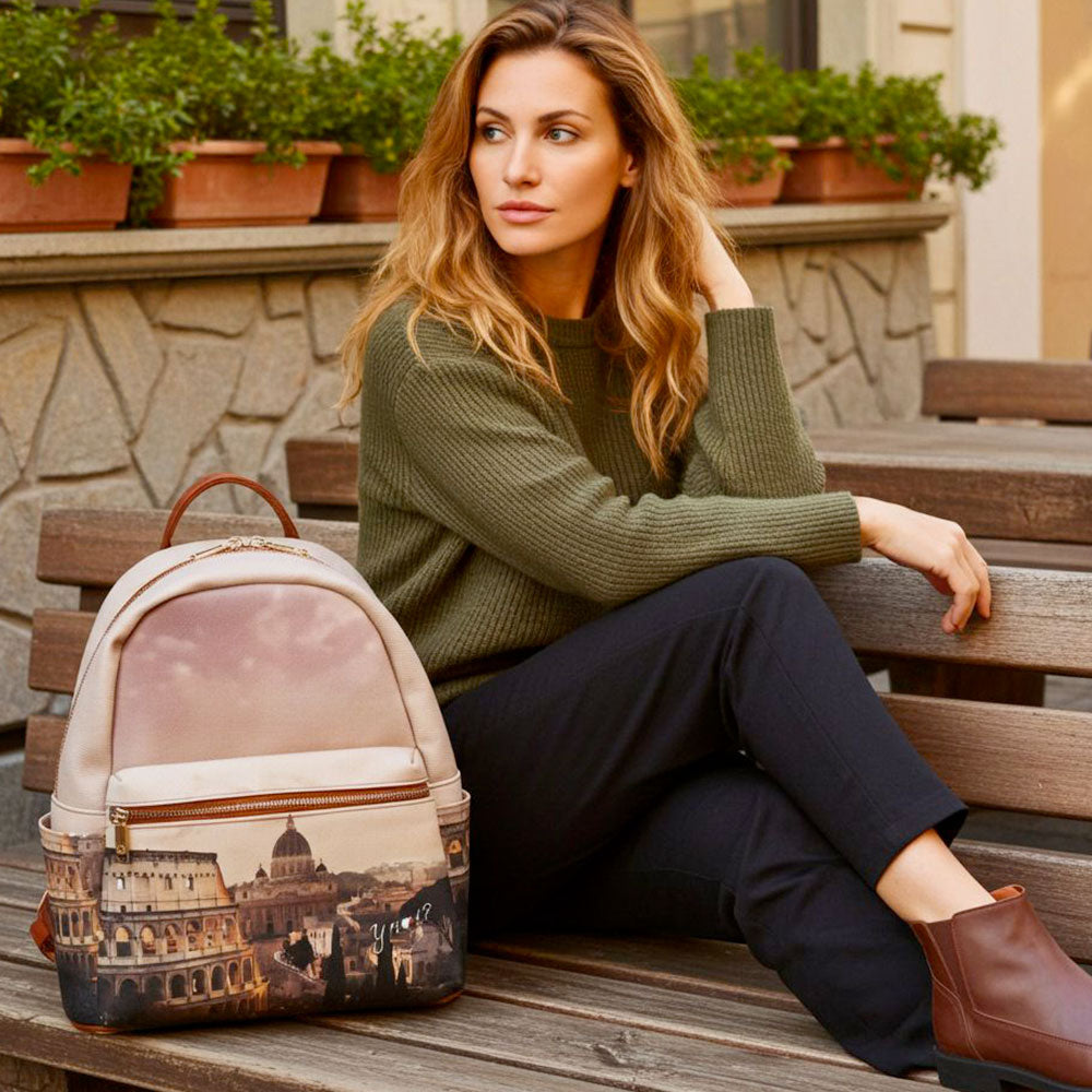 Zaino Donna Grande Y NOT con Tasca Esterna YES-381 Jubilee