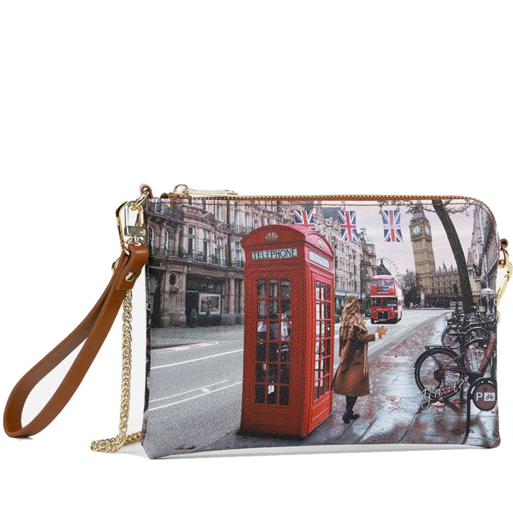 Borsa Donna Y NOT Pochette con Tracolla YES-384 Red London