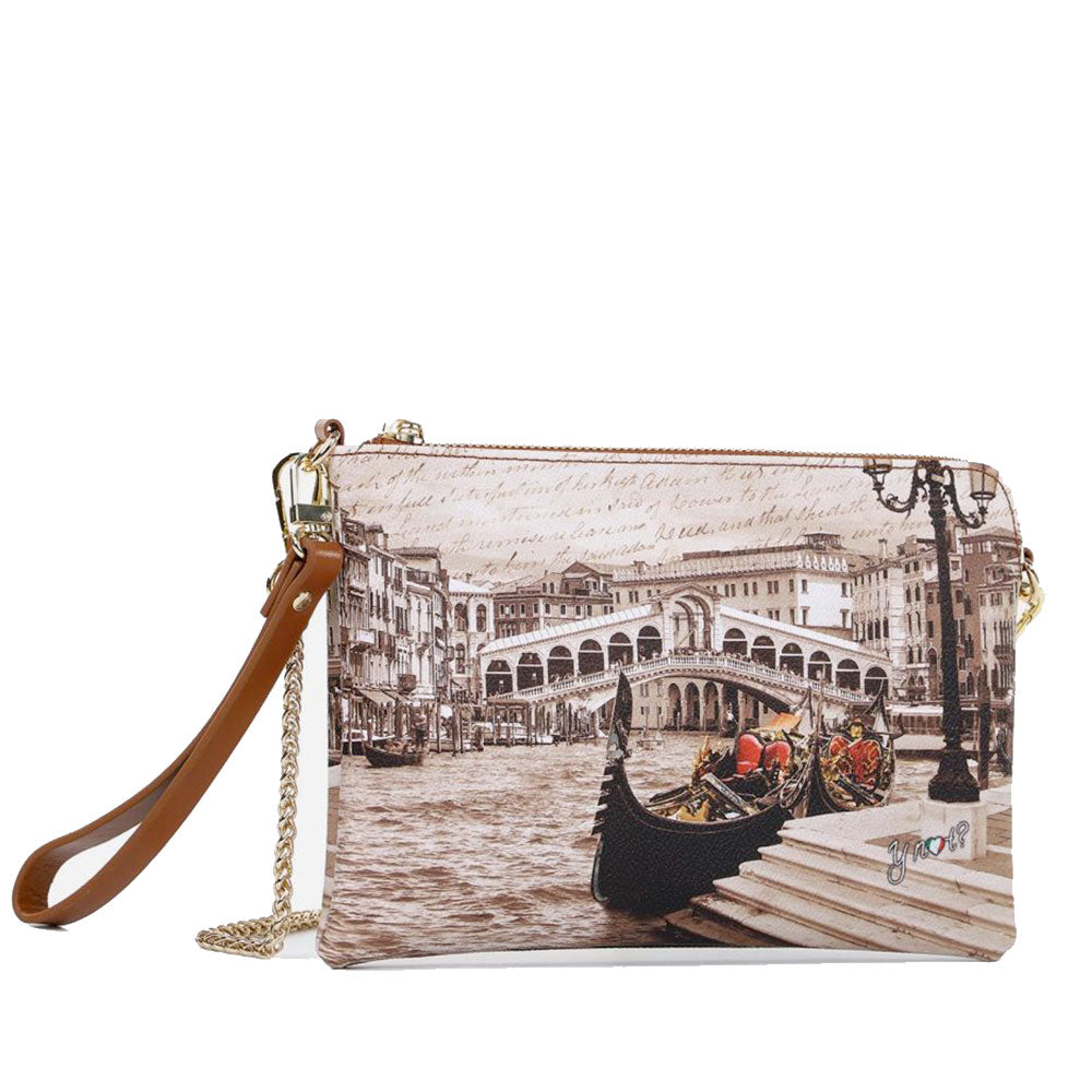 Borsa Donna Y NOT Pochette con Tracolla YES-384 Venice Postcard