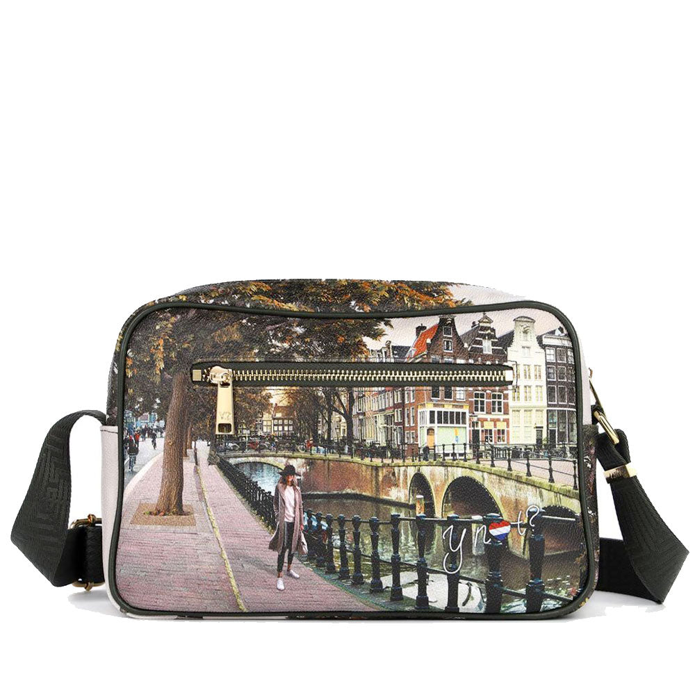 Borsa Donna a Tracolla Y NOT YES-440 stampa Amsterdam Bridge