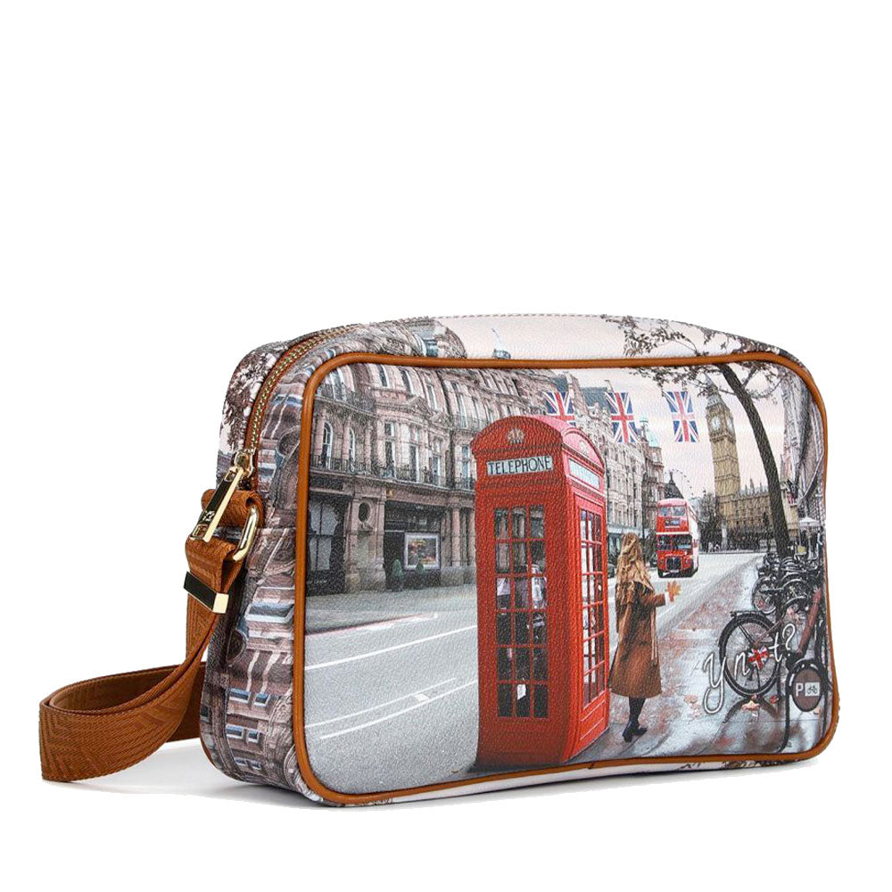Borsa Donna a Tracolla Y NOT YES-440 stampa Red London
