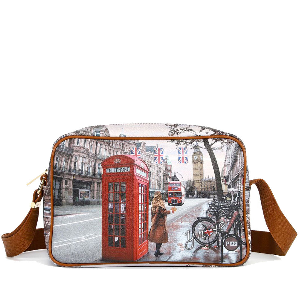 Borsa Donna a Tracolla Y NOT YES-440 stampa Red London