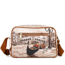 Borsa Donna a Tracolla Y NOT YES-440 stampa Venice Postcard